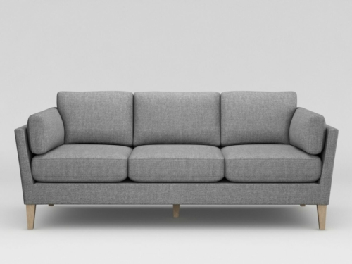 Grey 3D couch cgi