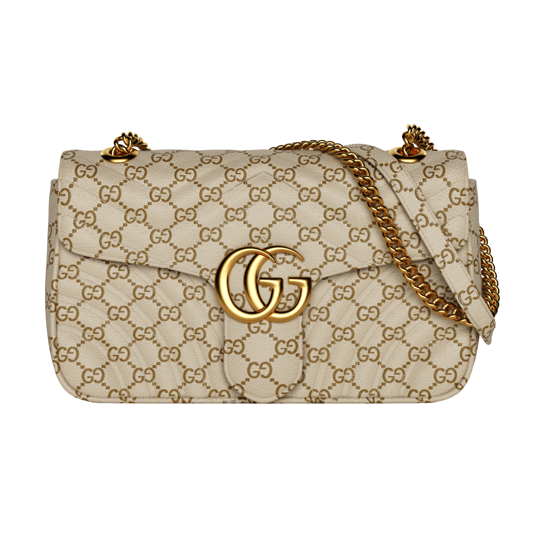 Gucci handbag beige cgi 3D